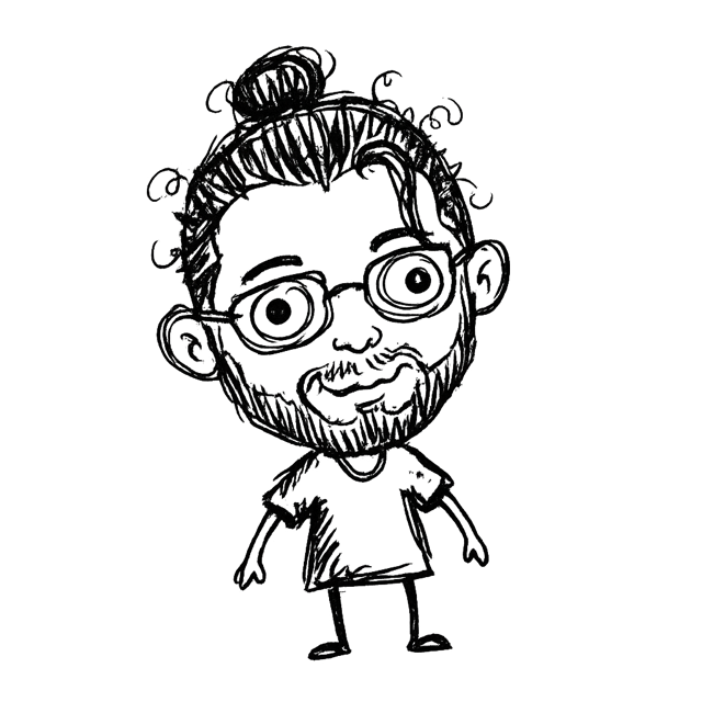 马烈的手绘头像